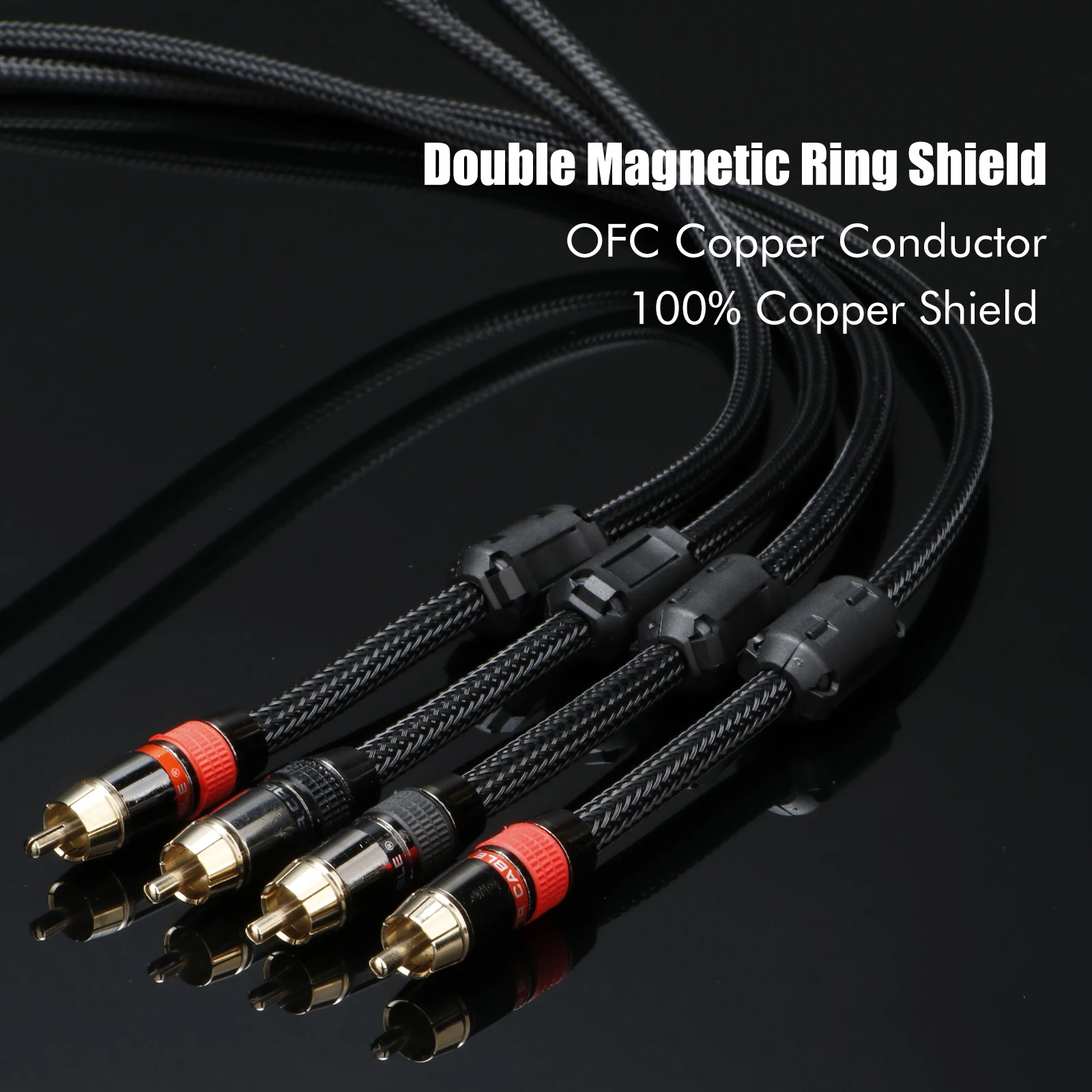 Pair Hifi Audio RCA cable High End Top Grade RCA Male to Male Audio Interconnect Extension Cable
Pair Hifi Audio RCA cable High End Top Grade RCA Male to Male Audio Interconnect Extension Cable