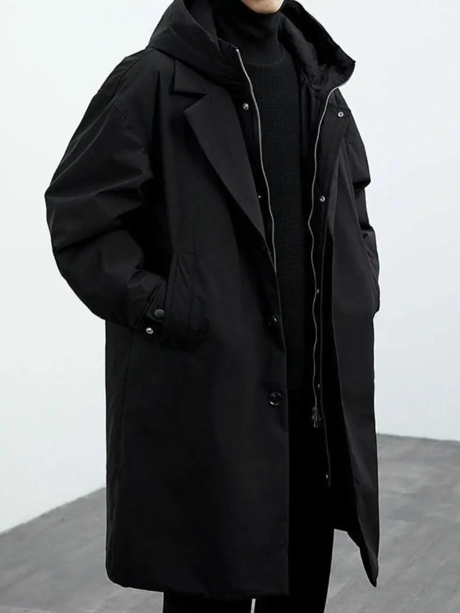 Мужская куртка осенне-зимняя новая, имитация двухслойной, с капюшоном, средней длины, модная, качественная, мужская верхняя одежда, куртка
Мужская куртка осенне-зимняя новая, имитация двухслойной, с капюшоном, средней длины, модная, качественная, мужская верхняя одежда, куртка