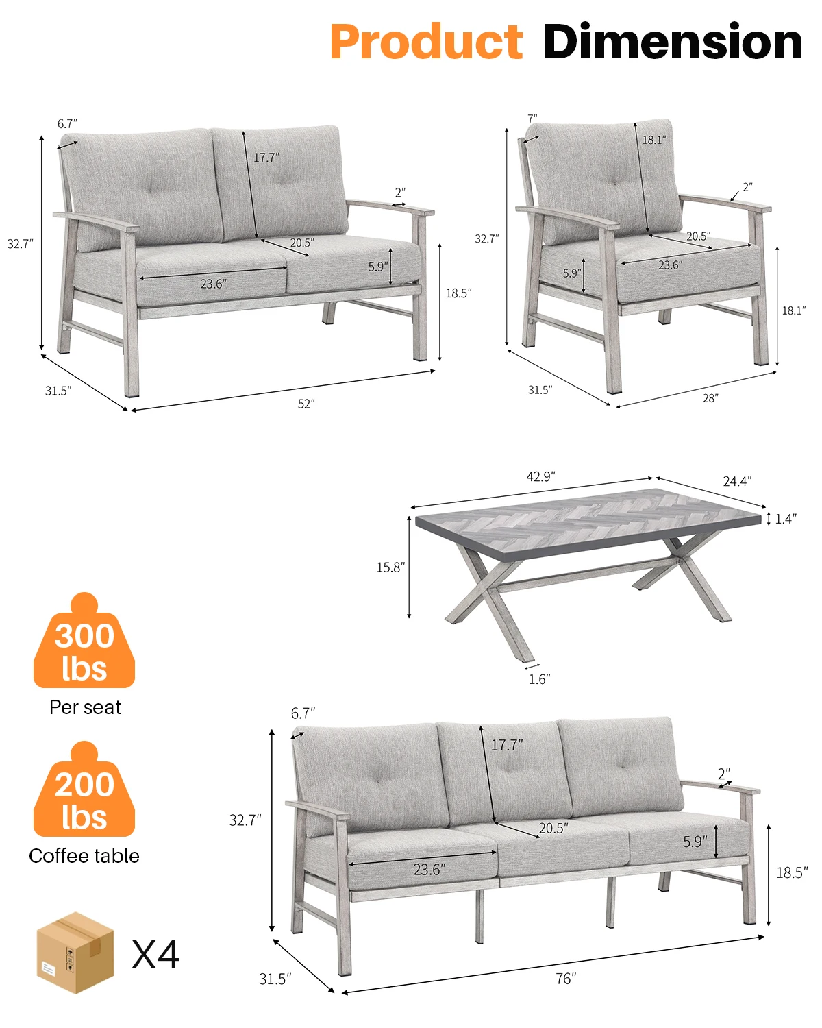 7-местный алюминиевый садовый диван-комплект, прочный уличный диван с кофейным столиком, для гостиной, бесплатная доставка по США
7-местный алюминиевый садовый диван-комплект, прочный уличный диван с кофейным столиком, для гостиной, бесплатная доставка по США