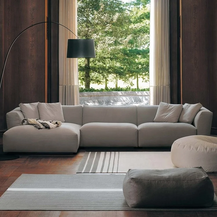 Modern Minimalist Design Soft Sofa Set Stain Resistant Fabric for Living Room Hotel Villa for Hall Use-Modular Feature
Modern Minimalist Design Soft Sofa Set Stain Resistant Fabric for Living Room Hotel Villa for Hall Use-Modular Feature