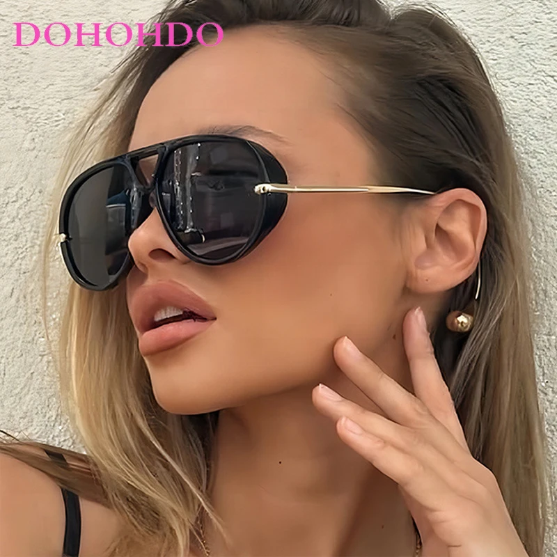 Vintage Big Frame Twin Bridge Pilot Sunglasses Women Men Fashion Brand Designer Travel Driving Sunglasses Oculos De Sol UV400
Vintage Big Frame Twin Bridge Pilot Sunglasses Women Men Fashion Brand Designer Travel Driving Sunglasses Oculos De Sol UV400