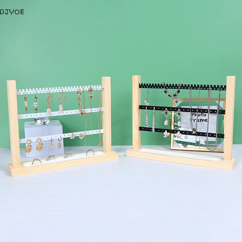 Stand Jewelry Display Organizer Earrings Pendants Bracelets Jewelry Holder With Wooden Base Earrings Storage Rack
Stand Jewelry Display Organizer Earrings Pendants Bracelets Jewelry Holder With Wooden Base Earrings Storage Rack