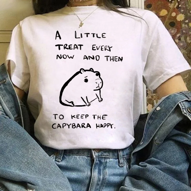 Retro Letter Animal Pattern Women's Casual Basic Cute Clothing Printed White Short Sleeved Fun Women's Style O-Neck T-Shirt
Retro Letter Animal Pattern Women's Casual Basic Cute Clothing Printed White Short Sleeved Fun Women's Style O-Neck T-Shirt