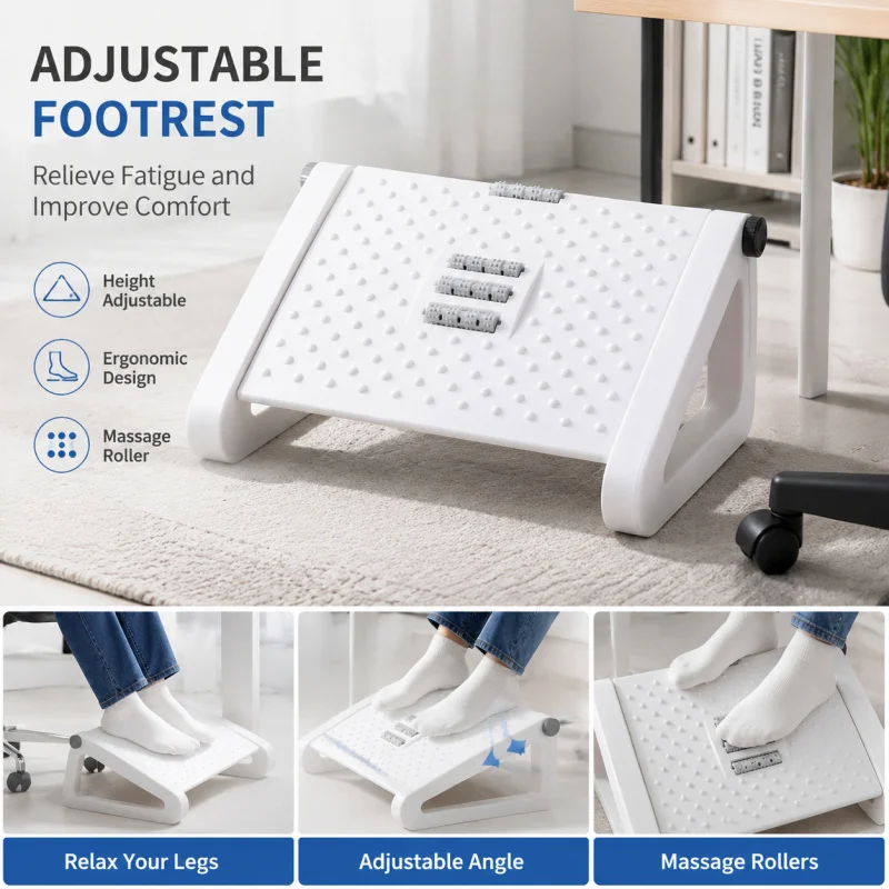 Home Office Under Desk Footrest Ergonomic Foot Stool Massage Rollers Leg Rest Relieve Fatigue Foot Support Pad
Home Office Under Desk Footrest Ergonomic Foot Stool Massage Rollers Leg Rest Relieve Fatigue Foot Support Pad