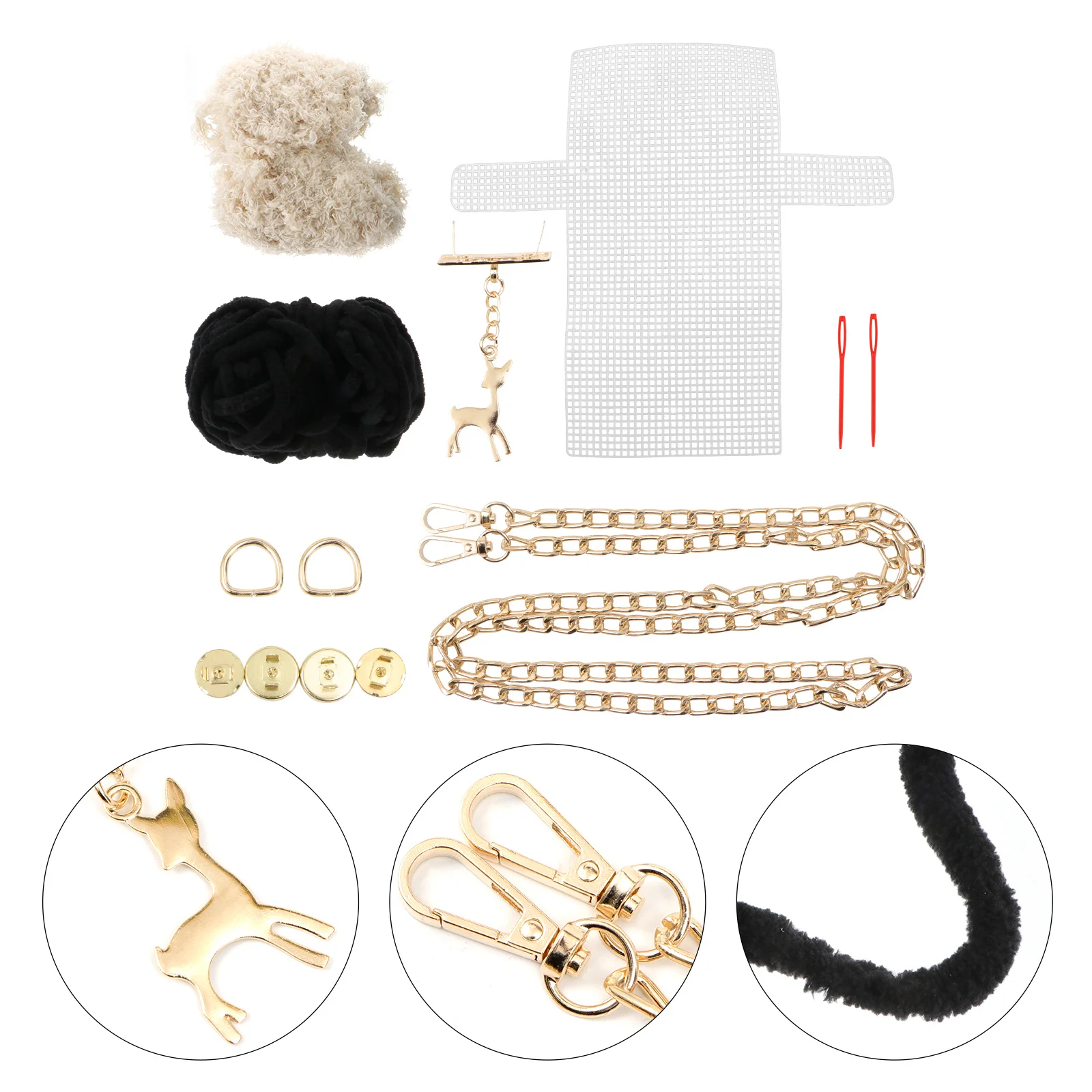 1Set Weaving Bag DIY Kit Attractive Appearance with Deer Charm Premium Craft Handmade Purse Material for Gifting Purse DIY
1Set Weaving Bag DIY Kit Attractive Appearance with Deer Charm Premium Craft Handmade Purse Material for Gifting Purse DIY