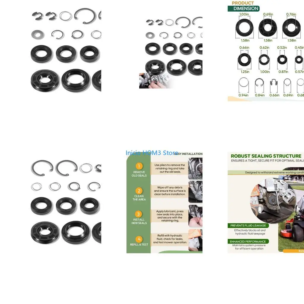 A5YD Lawn Mowers Transmission Hydraulic Seal 70853 Overhaul Rebuild Retaining Rings
A5YD Lawn Mowers Transmission Hydraulic Seal 70853 Overhaul Rebuild Retaining Rings