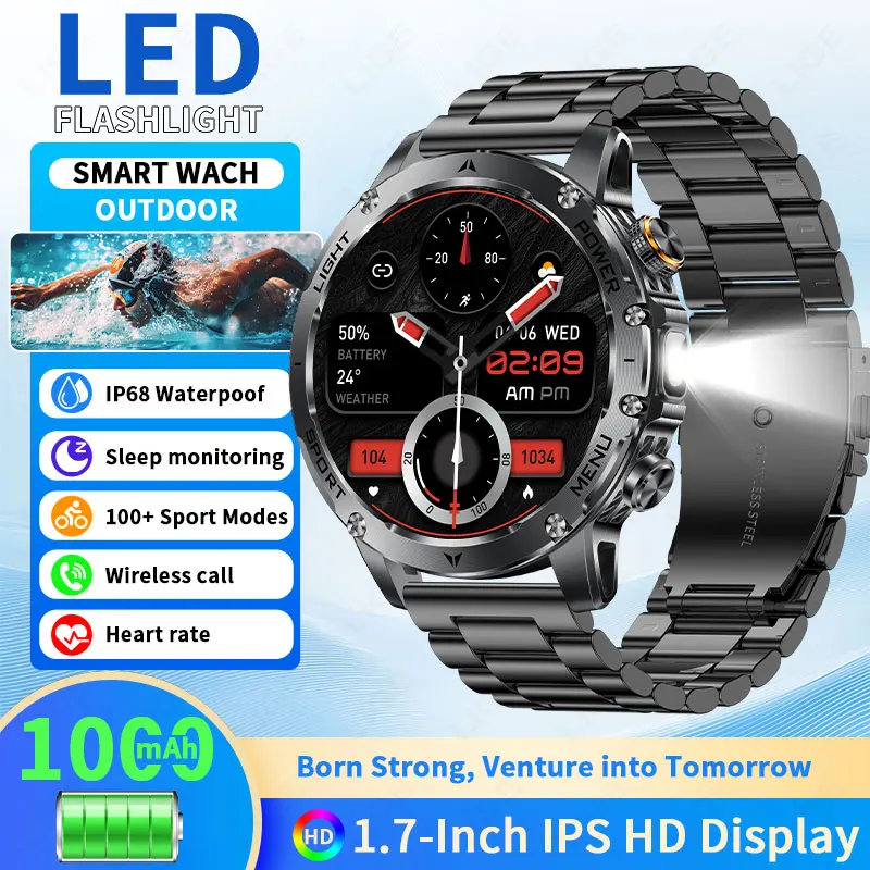 LIGE T-Rex 3 Военный класс 1000 мАч Смарт-часы с аккумулятором IP68 Водонепроницаемые Bluetooth-вызовы AMOLED HD Мужские спортивные 2026 Новые умные часы
LIGE T-Rex 3 Военный класс 1000 мАч Смарт-часы с аккумулятором IP68 Водонепроницаемые Bluetooth-вызовы AMOLED HD Мужские спортивные 2026 Новые умные часы