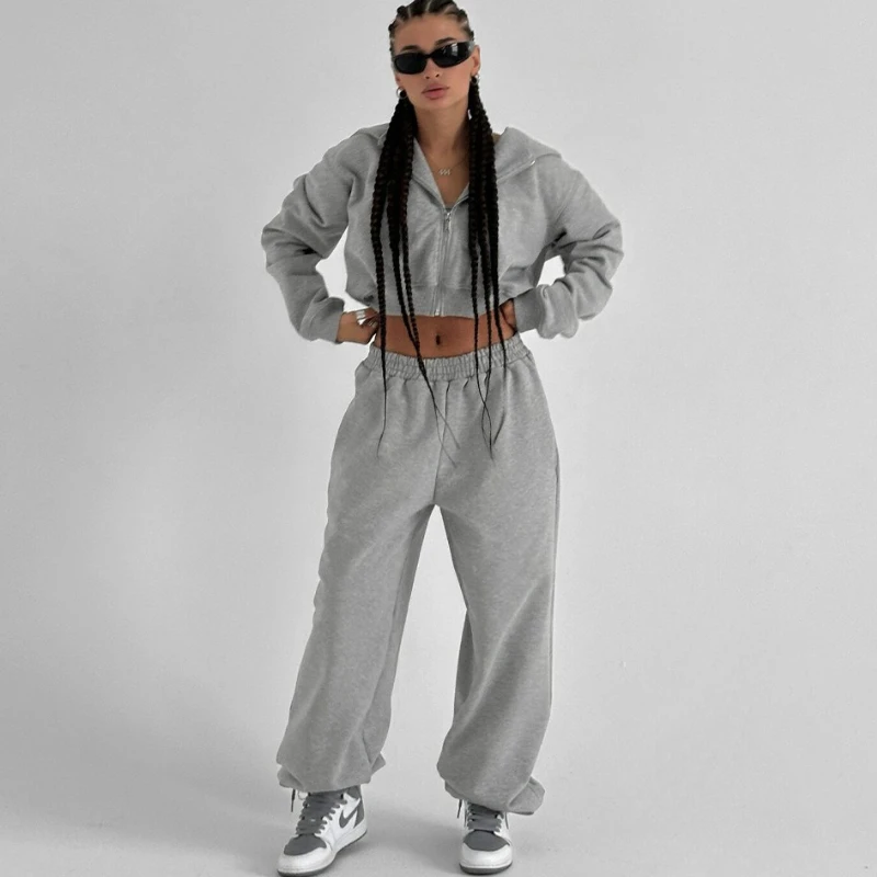 TARUXY толстовка с капюшоном, комплект длинных брюк, женский повседневный топ на молнии, свободные спортивные штаны, комплект из 2 предметов, осенние модные флисовые костюмы
TARUXY толстовка с капюшоном, комплект длинных брюк, женский повседневный топ на молнии, свободные спортивные штаны, комплект из 2 предметов, осенние модные флисовые костюмы