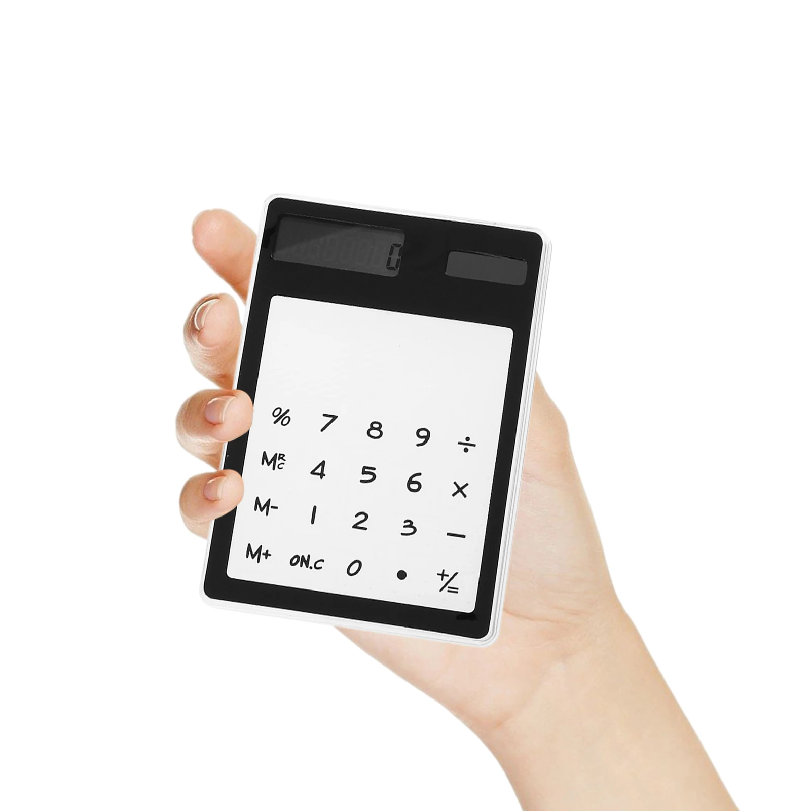 Solar Calculator Transparent Black Touch Panel 8 Digit Office Portable Lightweight Desktop Supplies
Solar Calculator Transparent Black Touch Panel 8 Digit Office Portable Lightweight Desktop Supplies