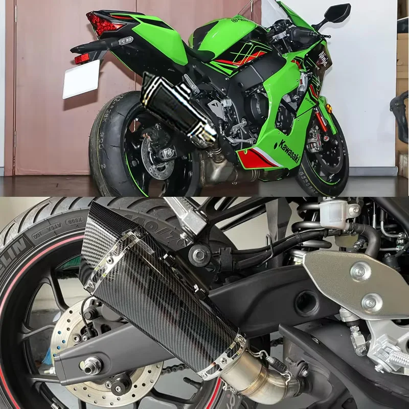 For Kawasaki Ninja ZX-10R 51mm Motorcycle Accessories Exhaust pipe Modified Muffler Pipe echappement moto akrapovic db killer
For Kawasaki Ninja ZX-10R 51mm Motorcycle Accessories Exhaust pipe Modified Muffler Pipe echappement moto akrapovic db killer