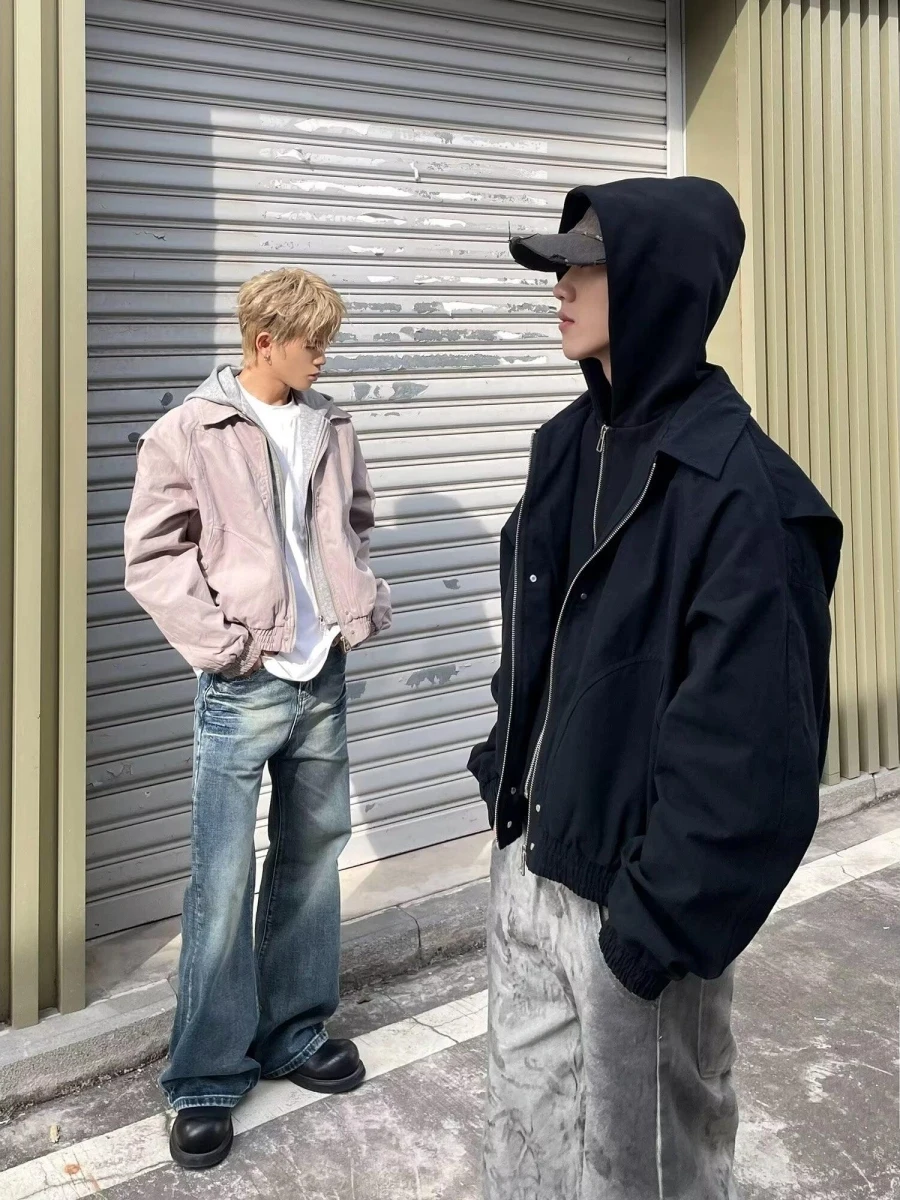 Retro American Deconstructed Short Wide Baseball Jacket Unisex Spring Autumn Casual Style Pilot Coat Youth Popular Cotton Out...
Retro American Deconstructed Short Wide Baseball Jacket Unisex Spring Autumn Casual Style Pilot Coat Youth Popular Cotton Out...