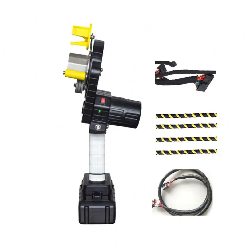 Automatic Handheld Portable Small Tape Wrapping Cable Machine with 6000mAh Battery for PVC/Nylon/Cloth Tape 3-35mm Wire Diameter