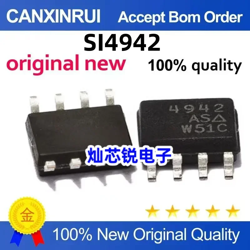 (5-100 pieces)New SI4942DY-T1-E3 SI4942 4942 SOP8 spot chip IC
(5-100 pieces)New SI4942DY-T1-E3 SI4942 4942 SOP8 spot chip IC