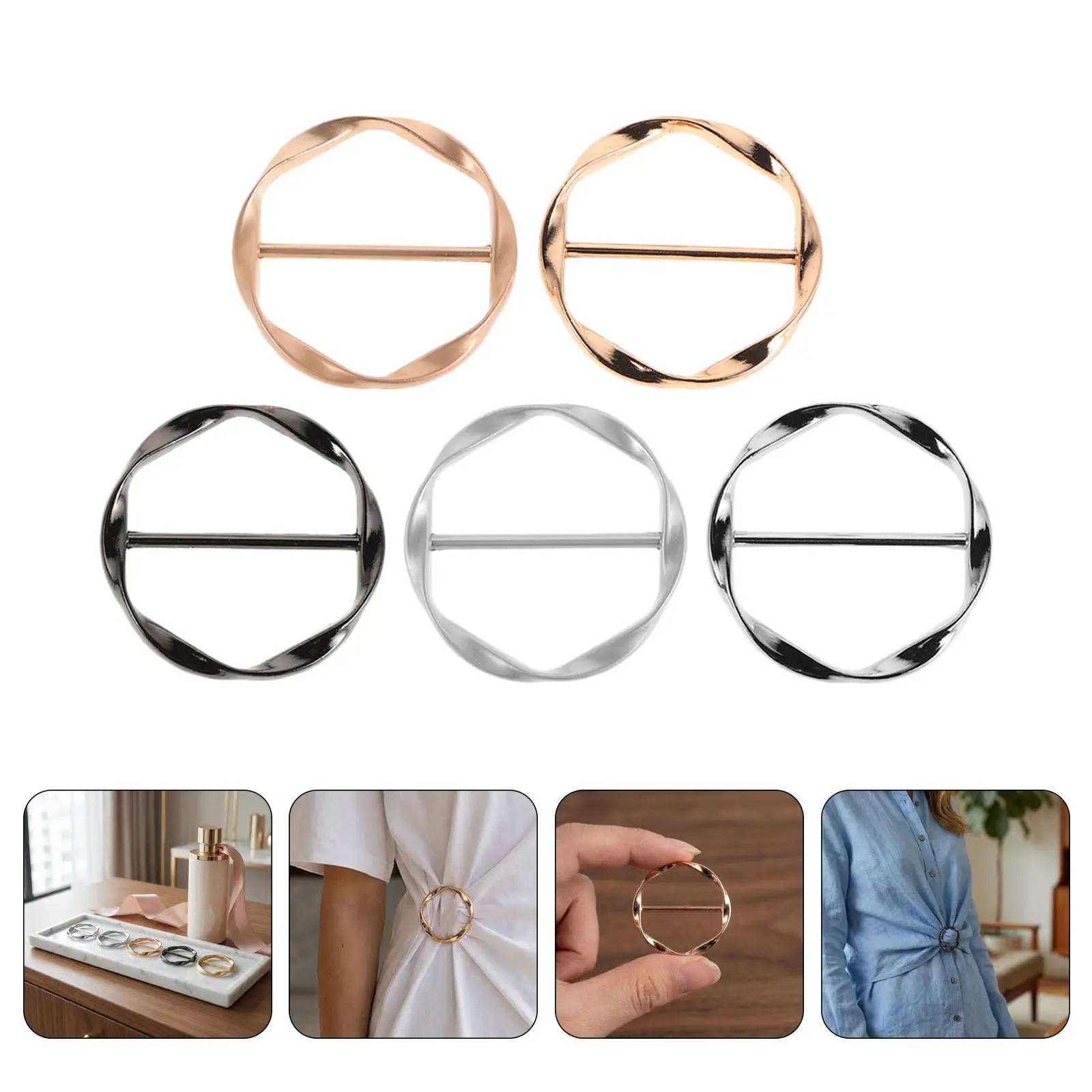 20pcs T-Shirt Knot Clip Metal Circle Buckle Scarf Clips and Rin for Clothing Waist Adjustment Clothes Hat Belt Tie Buckles
20pcs T-Shirt Knot Clip Metal Circle Buckle Scarf Clips and Rin for Clothing Waist Adjustment Clothes Hat Belt Tie Buckles