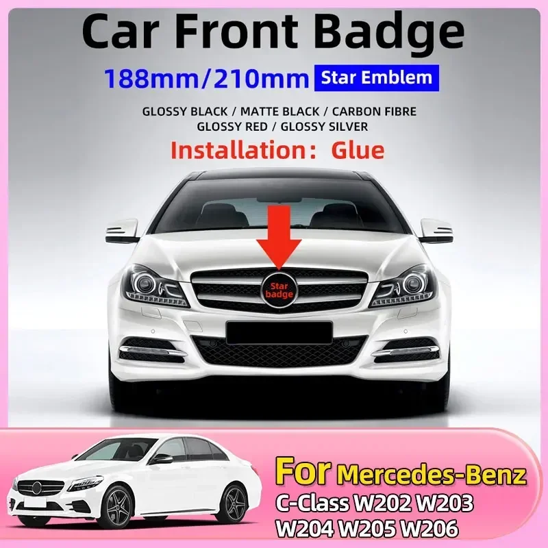 1pcs 188mm 210mm ABS Car Front Grille Badge Decal Cover Emblem For Mercedes Benz A/B/C/E/S Class GLA CLA GLE GLK CLK CLS GLS GLC
1pcs 188mm 210mm ABS Car Front Grille Badge Decal Cover Emblem For Mercedes Benz A/B/C/E/S Class GLA CLA GLE GLK CLK CLS GLS GLC