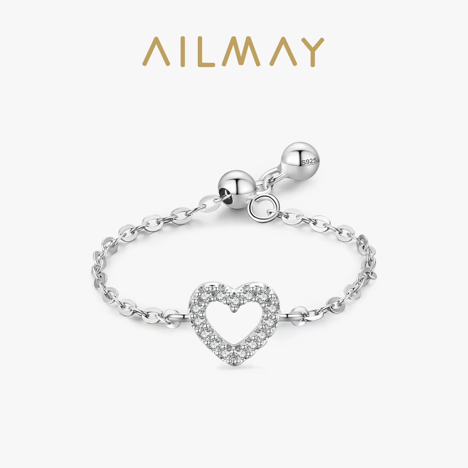Ailmay 925 пробы серебряные Простые Романтические сердца звеньевые кольца для женщин Платиновое Покрытие изысканные ювелирные изделия подарки на день Святого Валентина
Ailmay 925 пробы серебряные Простые Романтические сердца звеньевые кольца для женщин Платиновое Покрытие изысканные ювелирные изделия подарки на день Святого Валентина