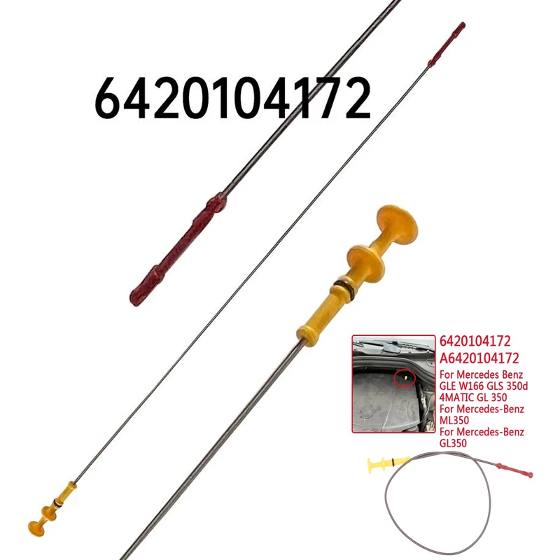 »Car Engine Oil Level Dipstick A6420104172 For GLE W166 GLS 350d 4MATIC 2016 GL 350 ML350 Replacement Parts
»Car Engine Oil Level Dipstick A6420104172 For GLE W166 GLS 350d 4MATIC 2016 GL 350 ML350 Replacement Parts