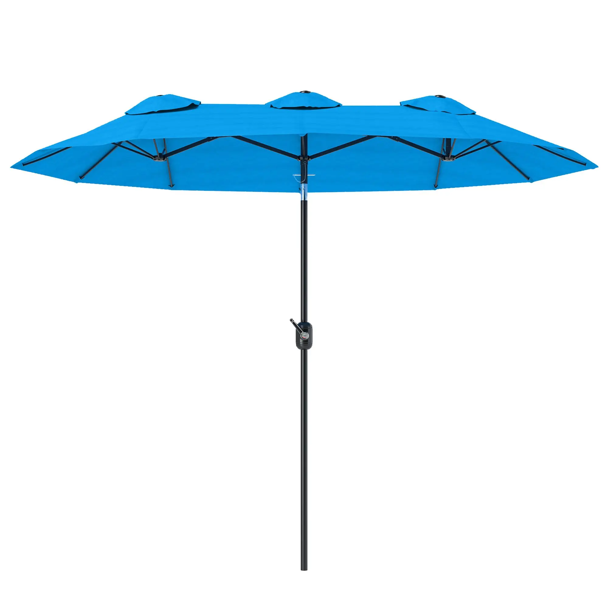 For Outsunny Double-sided Patio Umbrella, 9.5' Outdoor Umbrella with Push Button Tilt and Crank, 3 Air Vents and 12 Ribs, Cyan B
For Outsunny Double-sided Patio Umbrella, 9.5' Outdoor Umbrella with Push Button Tilt and Crank, 3 Air Vents and 12 Ribs, Cyan B