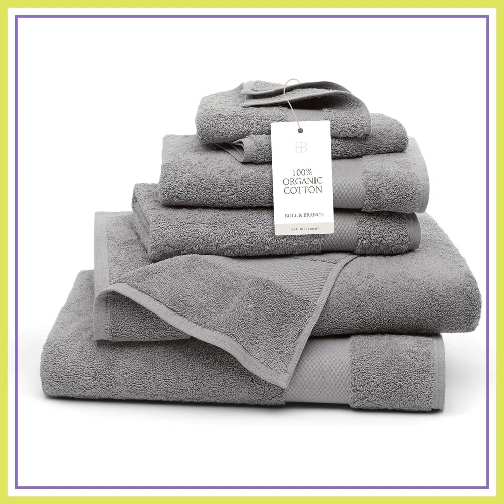 Plush Bath Towel Set 6 Piece - 2 Bath Towels 2 Hand Towels 2 Washcloths - 100% Organic Cotton Ultra Soft Quick Absorbing
Plush Bath Towel Set 6 Piece - 2 Bath Towels 2 Hand Towels 2 Washcloths - 100% Organic Cotton Ultra Soft Quick Absorbing