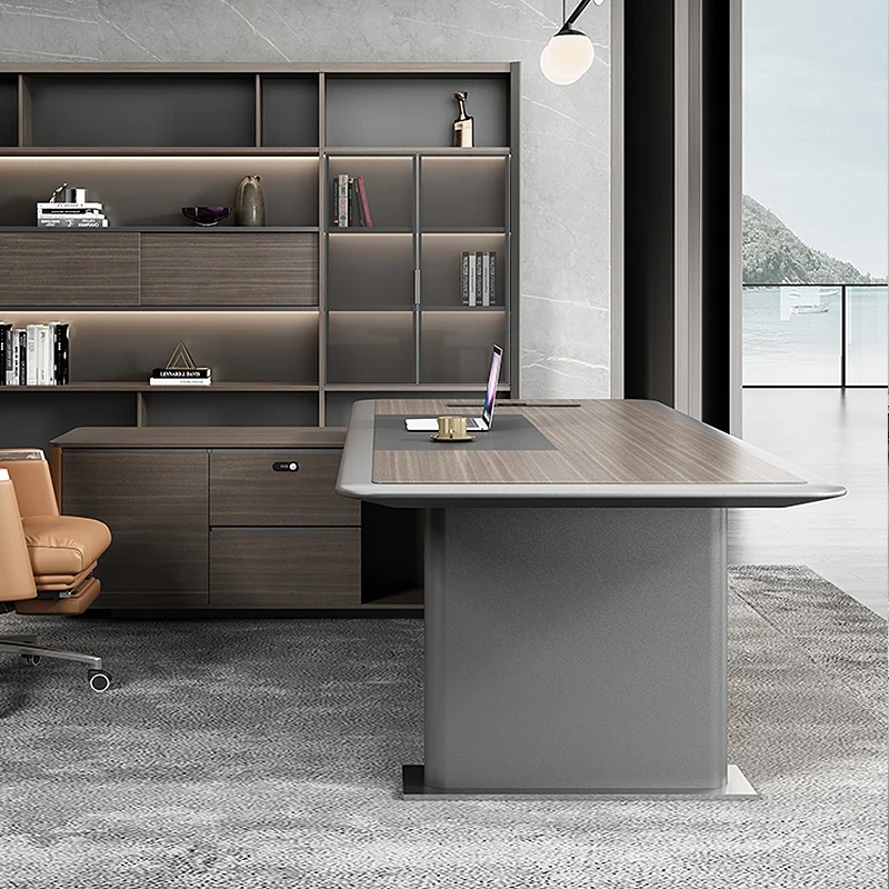 Boss table President table and chair combination Simple modern supervisor General manager room desk
Boss table President table and chair combination Simple modern supervisor General manager room desk