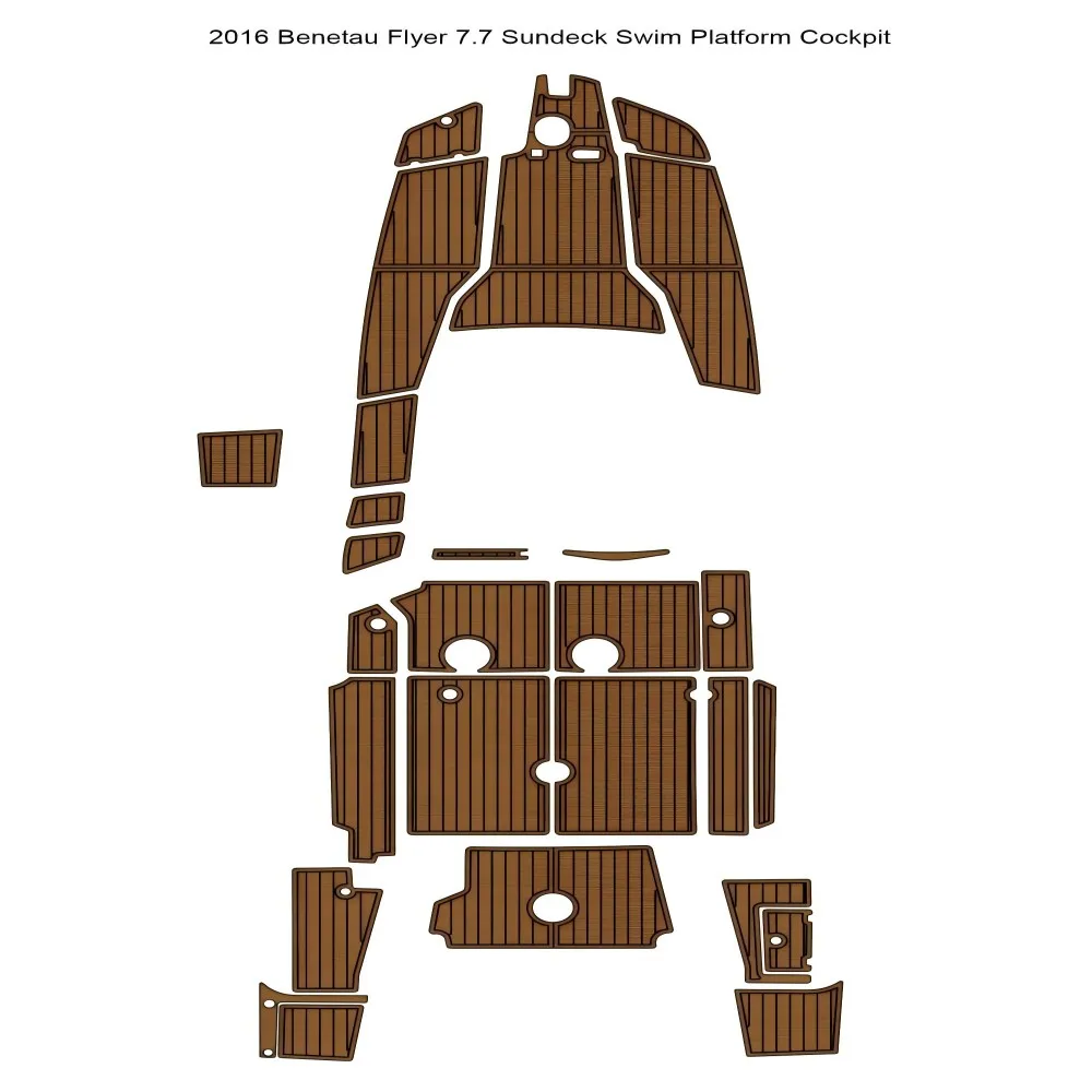 Beneteau Flyer 2016, 7,7 Sundeck, плавательная платформа, кокпит, лодка, коврик из тикового дерева EVA, напольный коврик Seadek MarineMat, стиль Gatorstep, самоклеящийся
Beneteau Flyer 2016, 7,7 Sundeck, плавательная платформа, кокпит, лодка, коврик из тикового дерева EVA, напольный коврик Seadek MarineMat, стиль Gatorstep, самоклеящийся