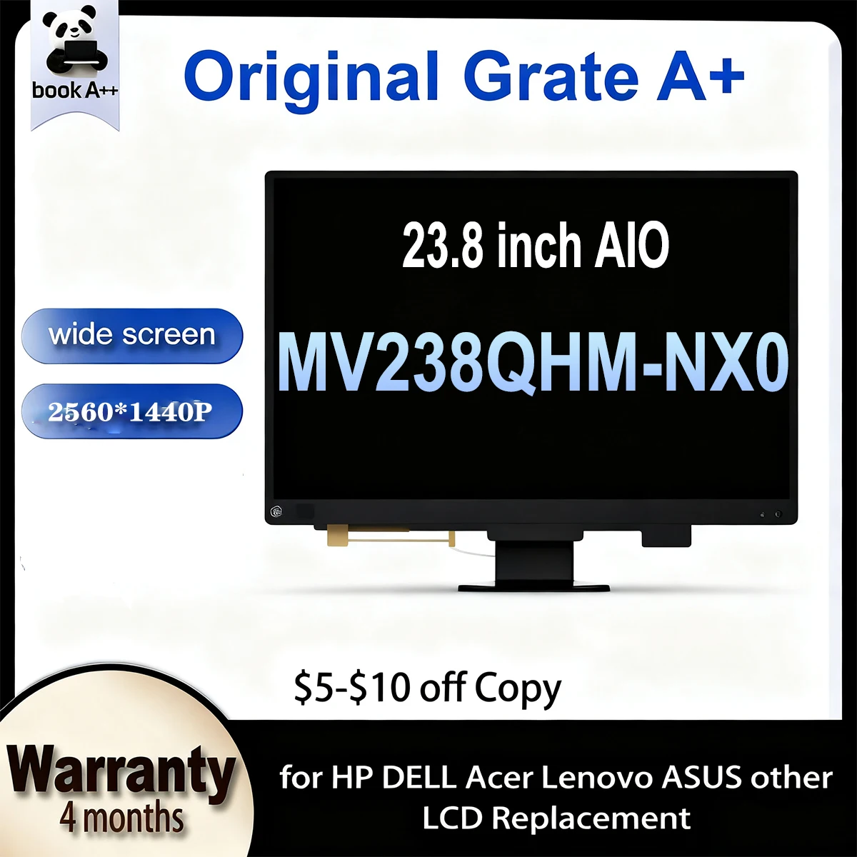 Оригинальный 23,8-дюймовый новый MV238QHM NX0 MV238QHM-NX0 NXO IPS 2560*1440P Quad-HD для HP для DELL ЖК-дисплей
Оригинальный 23,8-дюймовый новый MV238QHM NX0 MV238QHM-NX0 NXO IPS 2560*1440P Quad-HD для HP для DELL ЖК-дисплей