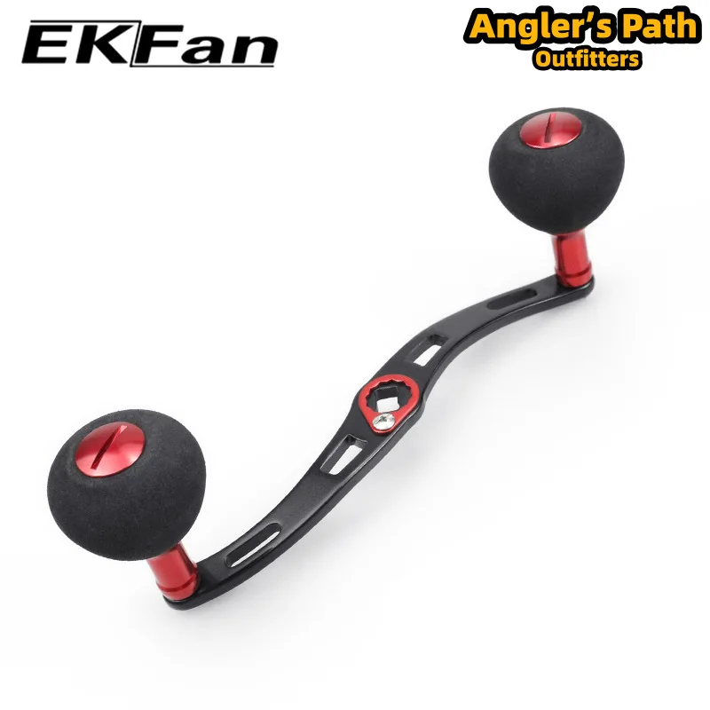 EKFan Baitcasting Reel Handle Double Spherical Eva Knob 140mm Extended Arm 8 X 5 Hole Fishing Modified Accessory For Anglers
EKFan Baitcasting Reel Handle Double Spherical Eva Knob 140mm Extended Arm 8 X 5 Hole Fishing Modified Accessory For Anglers