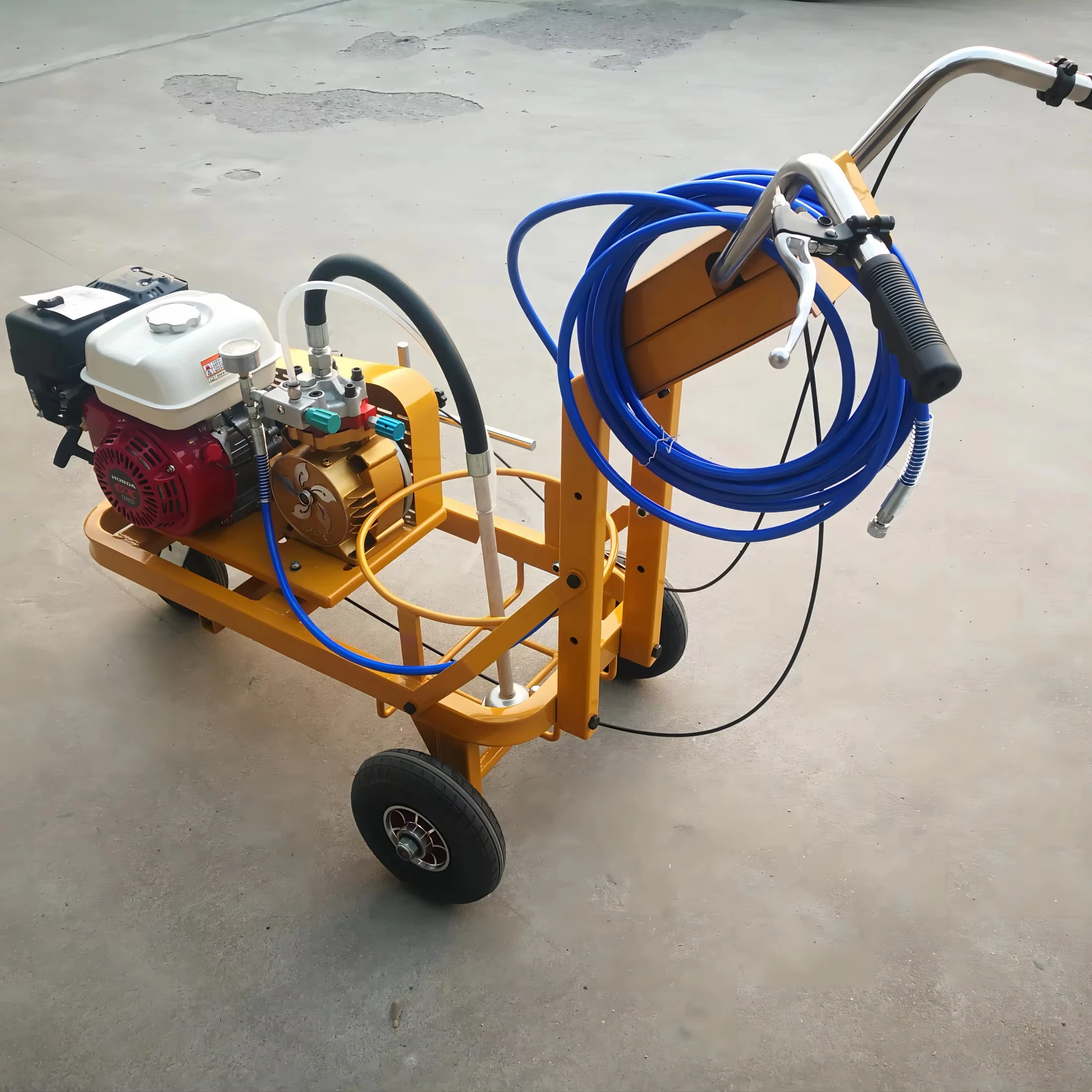Good Selling Mini Pavement Construction Hand-push Cold Road Marking Paint Machine with Engine 8HP 25L Tank
Good Selling Mini Pavement Construction Hand-push Cold Road Marking Paint Machine with Engine 8HP 25L Tank