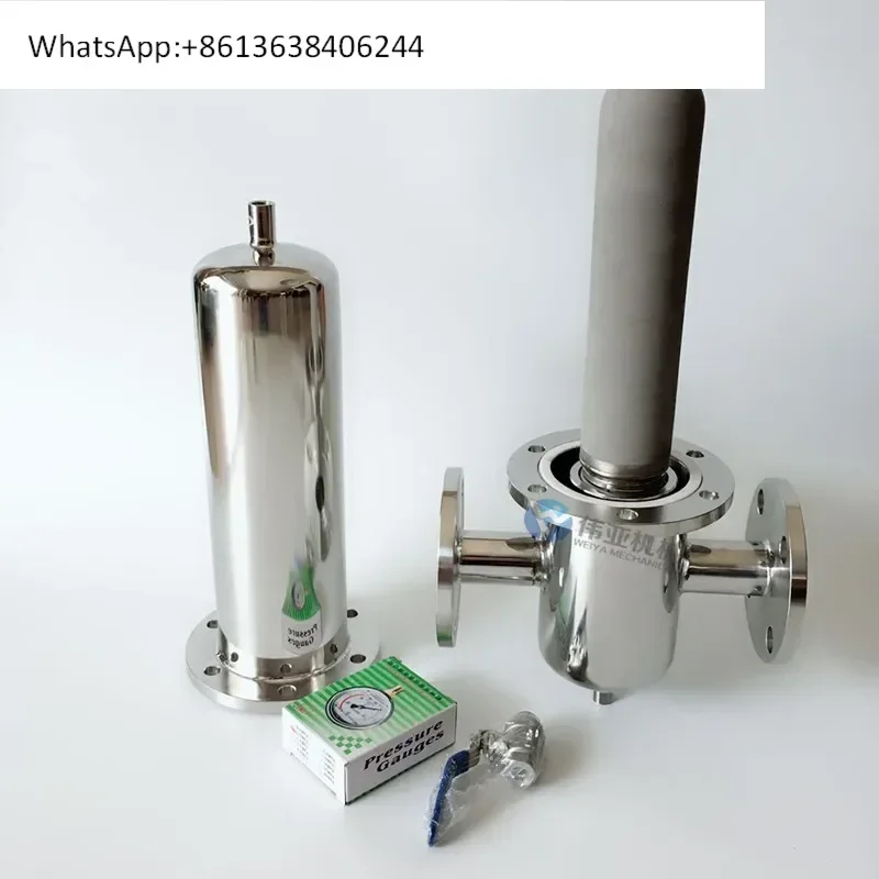 Finished stainless steel steam filter Titanium rod filter Compressed air sterilization filter 0.22
Finished stainless steel steam filter Titanium rod filter Compressed air sterilization filter 0.22