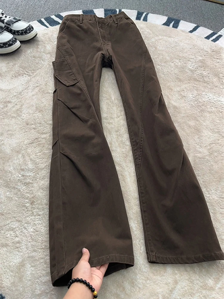 Deep Brown American Retro Diagonal Cut Jeans Men's Winter Micro Flared Pants Crotch Lift Leg Lengthening Knife Workwear
Deep Brown American Retro Diagonal Cut Jeans Men's Winter Micro Flared Pants Crotch Lift Leg Lengthening Knife Workwear