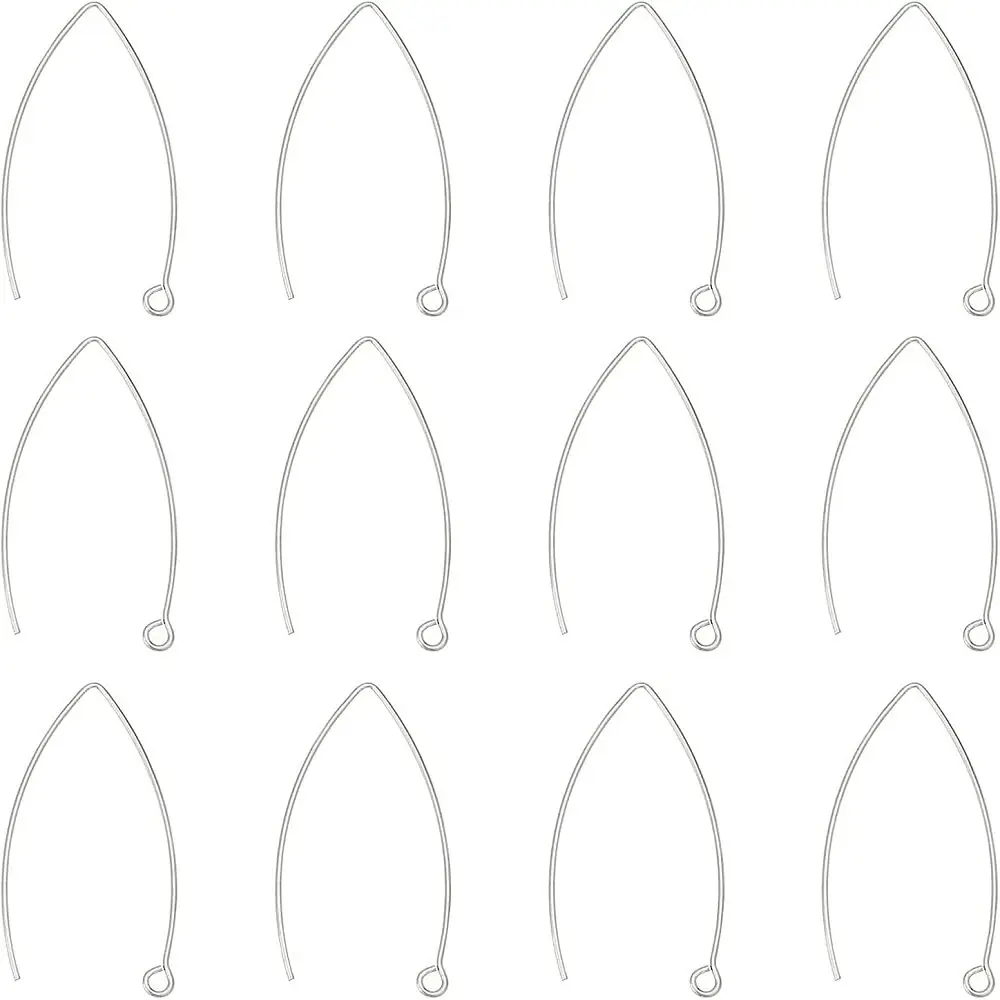304 Stainless Steel Marquise Ear Wire Stainless Steel Color 41x22x1mm 18 Gauge Hole: 2mm 100pcs/box
304 Stainless Steel Marquise Ear Wire Stainless Steel Color 41x22x1mm 18 Gauge Hole: 2mm 100pcs/box
