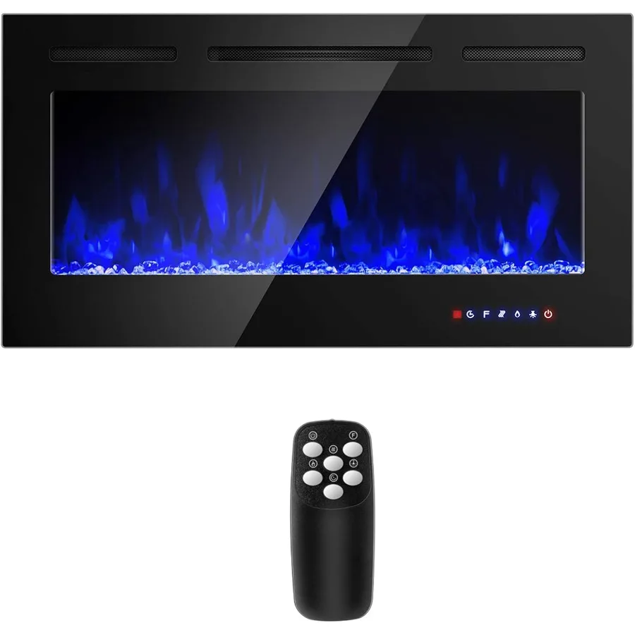 40-дюймовый электрический камин с дистанционным управлением для внутреннего использования: настенная встраиваемая и установленная каминная вставка с подогревом 750 Вт, 1500 Вт.
40-дюймовый электрический камин с дистанционным управлением для внутреннего использования: настенная встраиваемая и установленная каминная вставка с подогревом 750 Вт, 1500 Вт.