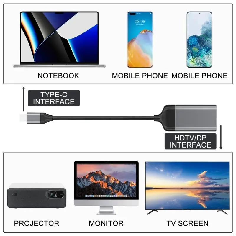 462E 19cm 1.2 to USB C Short Adapter Cable High Quality Stability For 4K 60HZ Resolution Monitors And Devices
462E 19cm 1.2 to USB C Short Adapter Cable High Quality Stability For 4K 60HZ Resolution Monitors And Devices