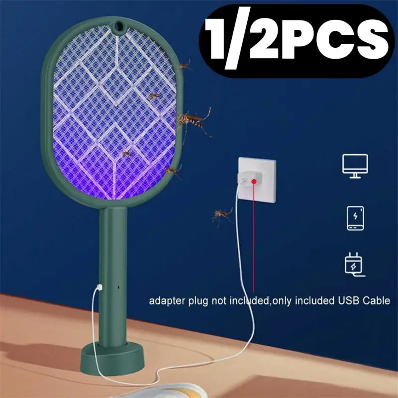 1/2Pcs Bedroom Electric Mosquito Swatter 2-in-1 Mosquito Killer Lamp Usb Rechargeable Insect And Mosquito Fly Bug Zapper
1/2Pcs Bedroom Electric Mosquito Swatter 2-in-1 Mosquito Killer Lamp Usb Rechargeable Insect And Mosquito Fly Bug Zapper