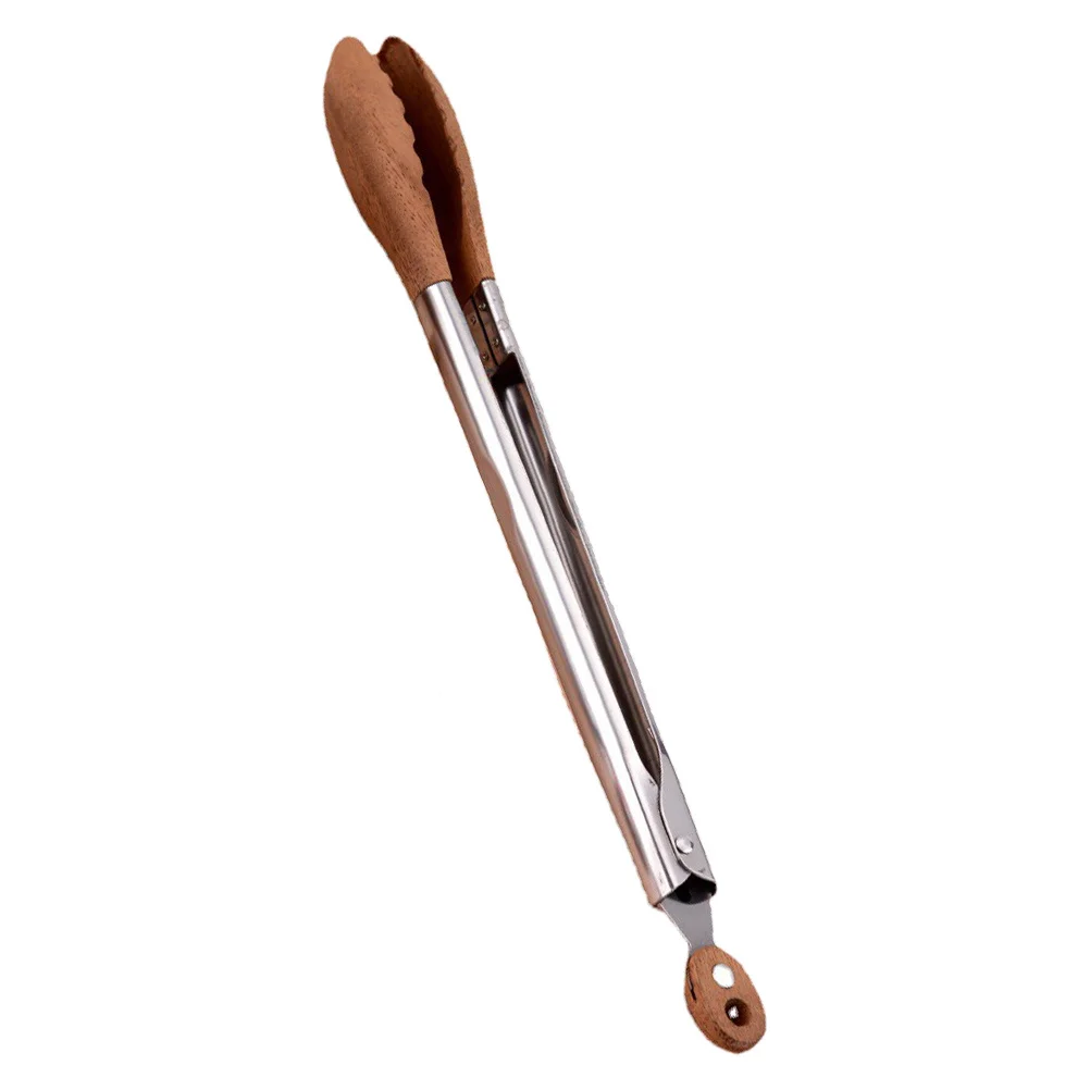 Walnut Wood Stainless Steel Food Tongs Bbq Grill Salad Buffet Kitchen Cooking Serving Utensils Steak Clip Tongs for Cooking
Walnut Wood Stainless Steel Food Tongs Bbq Grill Salad Buffet Kitchen Cooking Serving Utensils Steak Clip Tongs for Cooking
