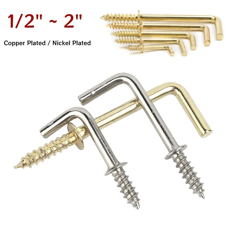Screw in Hooks, Self Tapping Screw Metal L Shaped Picture Photo Frame Hooks for Indoor Outdoor Hanging Mug Cup Plants Lights
Screw in Hooks, Self Tapping Screw Metal L Shaped Picture Photo Frame Hooks for Indoor Outdoor Hanging Mug Cup Plants Lights