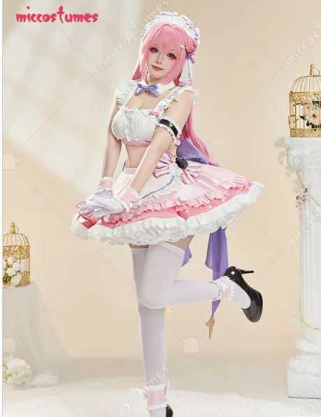 Miccostumes Women's Pink Maid Outfit Cosplay Costume Top and Skirt with Headband and Collar Halloween Cosplay Costume
Miccostumes Women's Pink Maid Outfit Cosplay Costume Top and Skirt with Headband and Collar Halloween Cosplay Costume