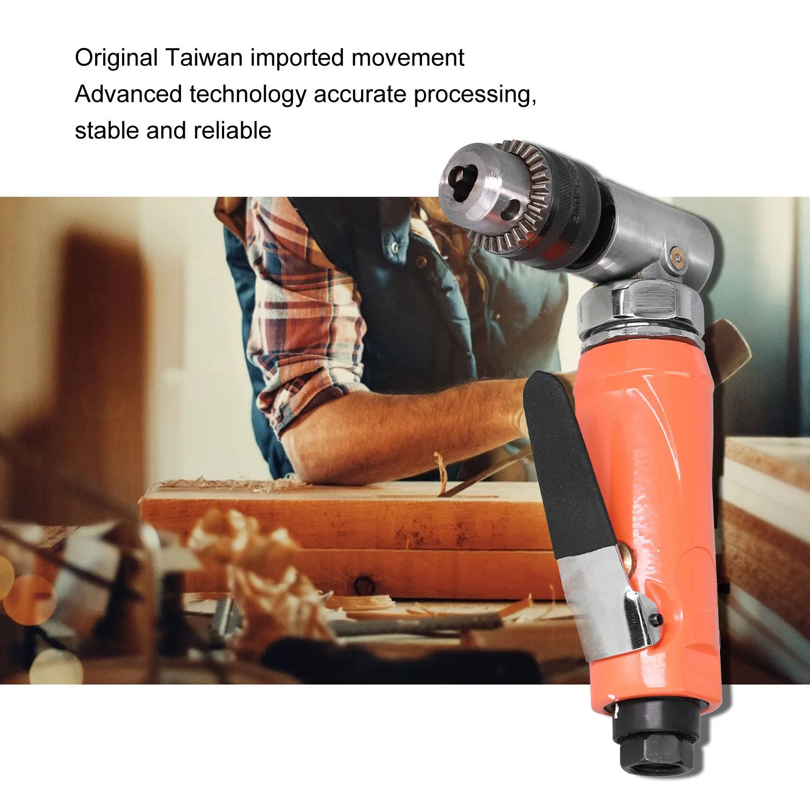 Industrial Drilling Machine Pneumatic Drill Air Angular Drilling Machine 90° 1/4in 6mm Elbow Head Manual Tool KP‑555L
Industrial Drilling Machine Pneumatic Drill Air Angular Drilling Machine 90° 1/4in 6mm Elbow Head Manual Tool KP‑555L