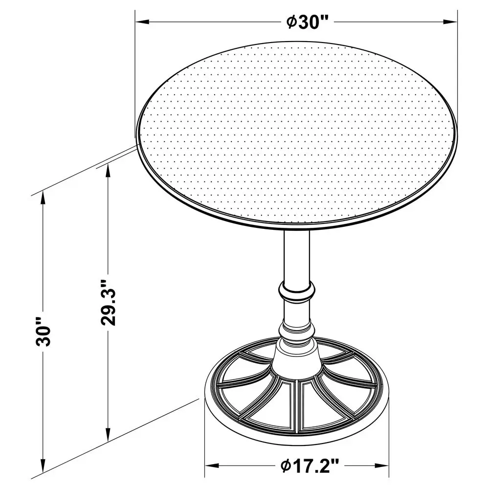 Home Furnishings Oswego Metal, Engineered Wood Round Dining Table with Metal Pedestal in Antique Bronze Finish Dining Room 30In
Home Furnishings Oswego Metal, Engineered Wood Round Dining Table with Metal Pedestal in Antique Bronze Finish Dining Room 30In