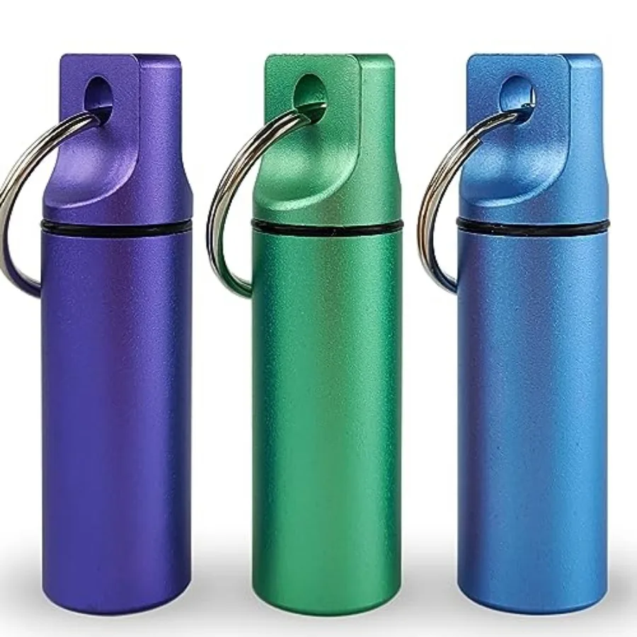 Small Pill Organizer Box Waterproof Keychain Pill Holder Portable Travel Pill Container Metal Case with Keyring for Outdoor Cam
Small Pill Organizer Box Waterproof Keychain Pill Holder Portable Travel Pill Container Metal Case with Keyring for Outdoor Cam