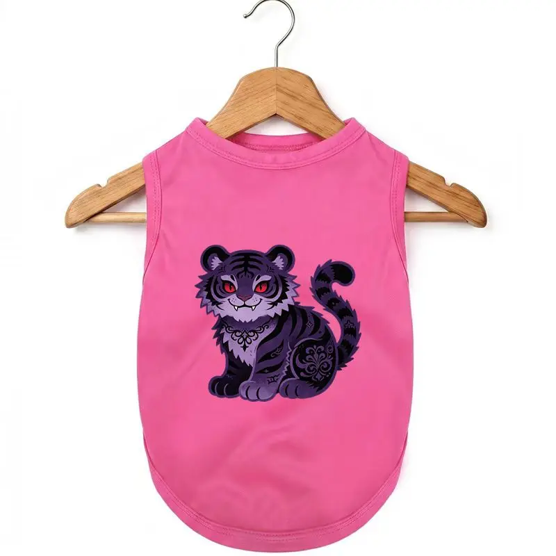 Dog Summer Tiger Print Vest, Breathable Lightweight, Summer Essential
Dog Summer Tiger Print Vest, Breathable Lightweight, Summer Essential