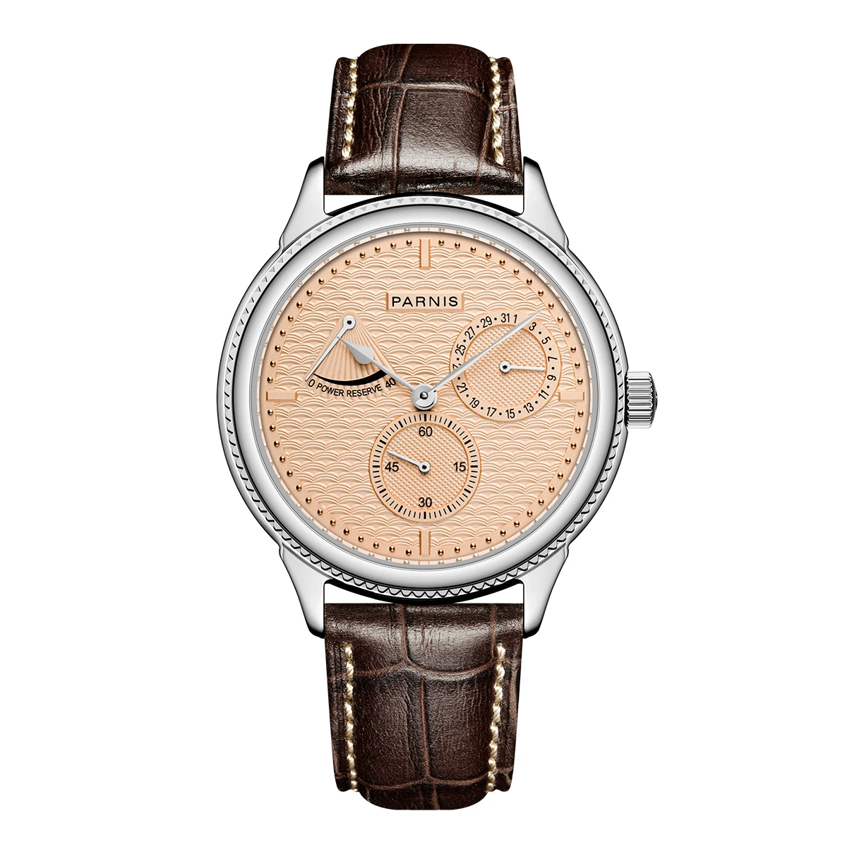 New Arrival Parnis 42mm Automatic Men's Watch Power Reserve Calendar Sapphire Mechanical Watches Relogio Masculino 2022 Gift
New Arrival Parnis 42mm Automatic Men's Watch Power Reserve Calendar Sapphire Mechanical Watches Relogio Masculino 2022 Gift