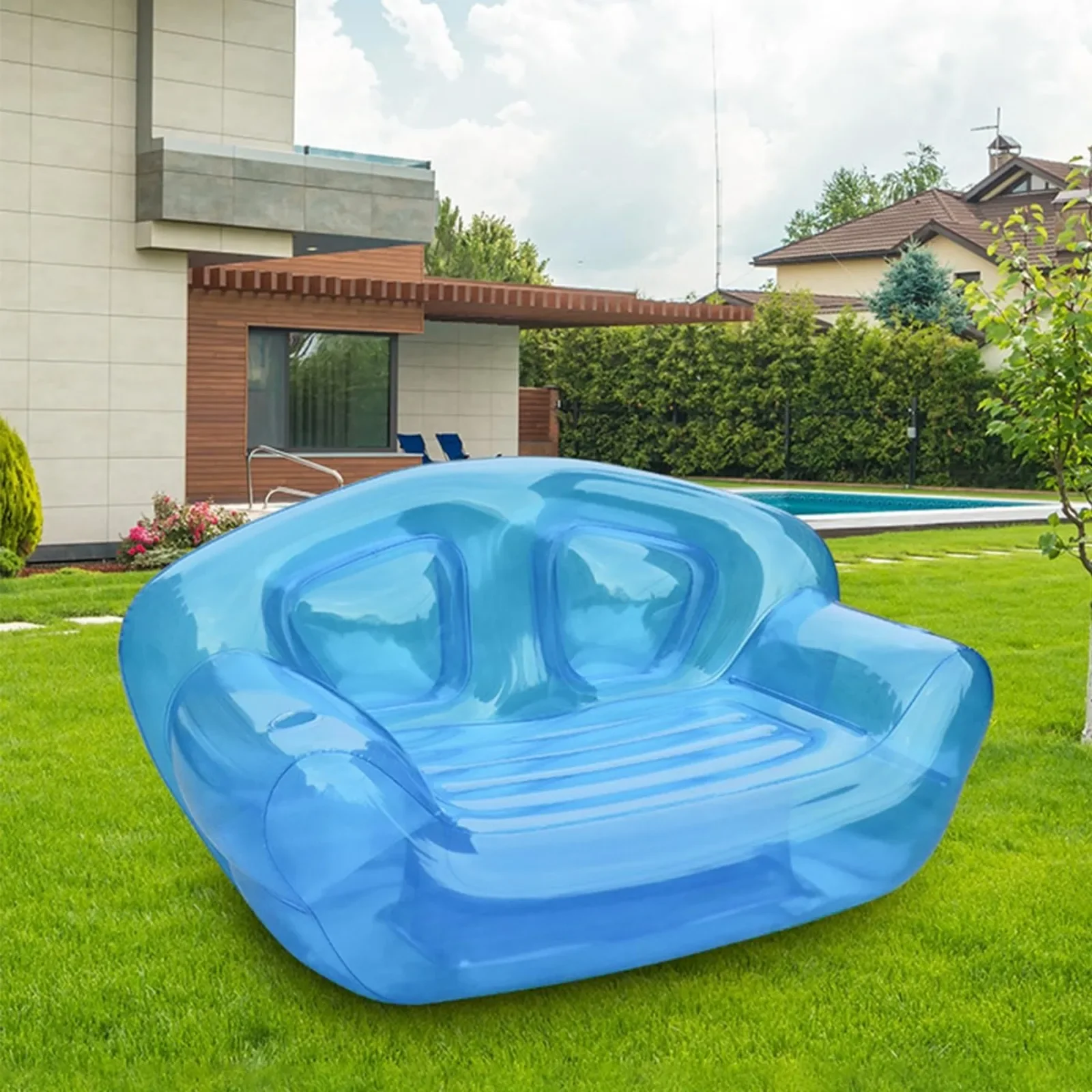 BYMAOCAR Inflatable Sofa Seat, Transparent PVC Inflatable Couch Blow Up Chairs Couches Lounger Sofa Portable Double Person Sofa
BYMAOCAR Inflatable Sofa Seat, Transparent PVC Inflatable Couch Blow Up Chairs Couches Lounger Sofa Portable Double Person Sofa
