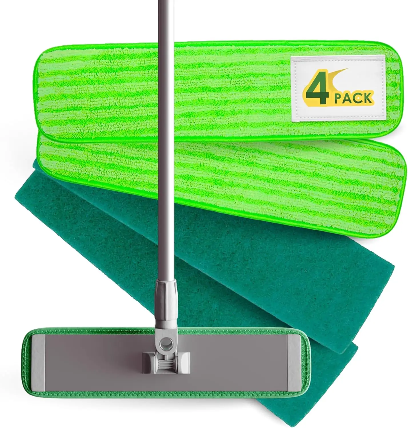Mop Floor Cleaning System - 18-inch Dust Mop with 4 Reusable Pads for Hardwood and Tile, 360-Spin Floor Mop Head & Extendable
Mop Floor Cleaning System - 18-inch Dust Mop with 4 Reusable Pads for Hardwood and Tile, 360-Spin Floor Mop Head & Extendable