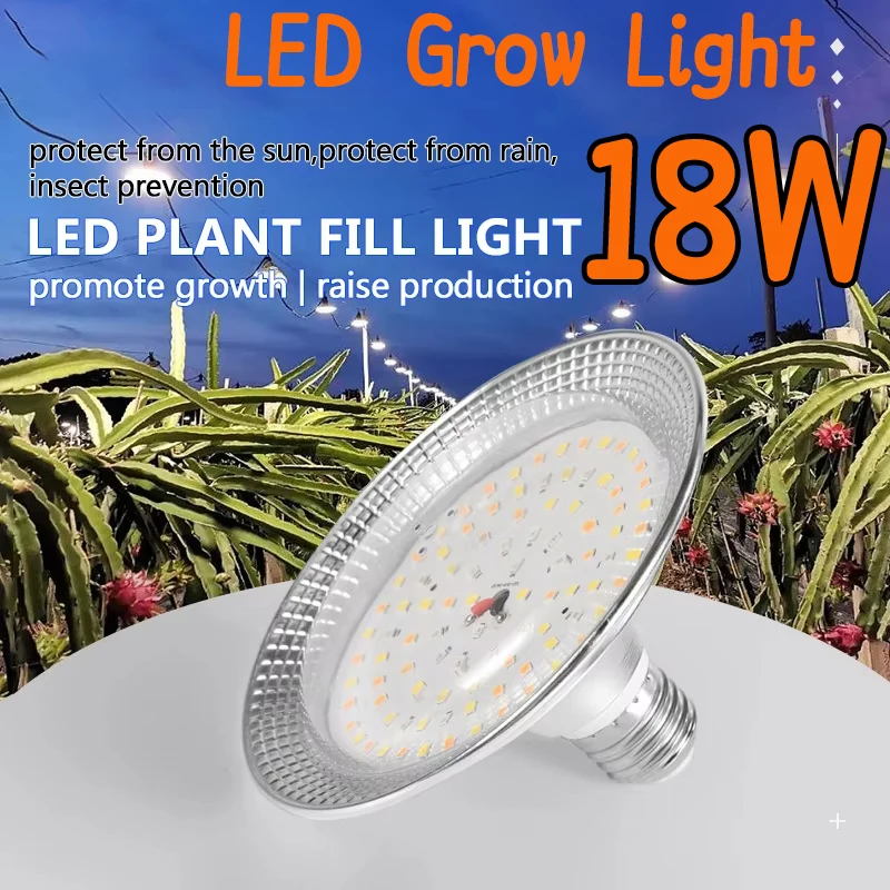 18W Full Spectrum LED Grow Lights AC85-265V E27 Plant Lamp Sunlike Phytolamp Bulb Greenhouse Tent Hydroponic Plant Growth Lamps
18W Full Spectrum LED Grow Lights AC85-265V E27 Plant Lamp Sunlike Phytolamp Bulb Greenhouse Tent Hydroponic Plant Growth Lamps