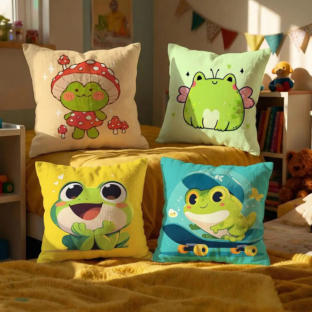 Animal cute frog Cushion Cover Decorative Cushions Covers Cover Sofa Pillowcase
Animal cute frog Cushion Cover Decorative Cushions Covers Cover Sofa Pillowcase