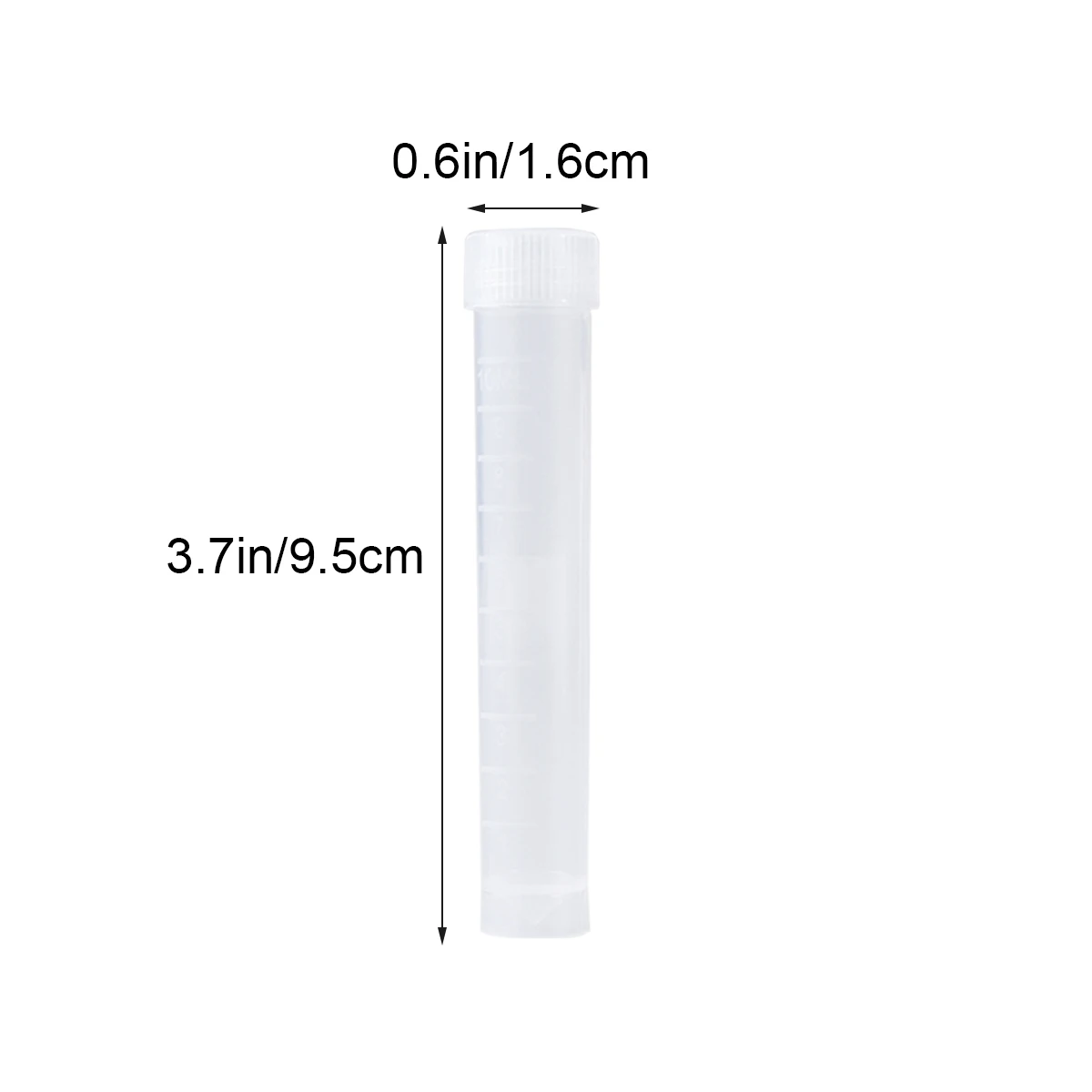 20pcs 10 ml Plastic Test Tubes Vial Seal Container with Scales for Hospital School Educational (As Shown)
20pcs 10 ml Plastic Test Tubes Vial Seal Container with Scales for Hospital School Educational (As Shown)
