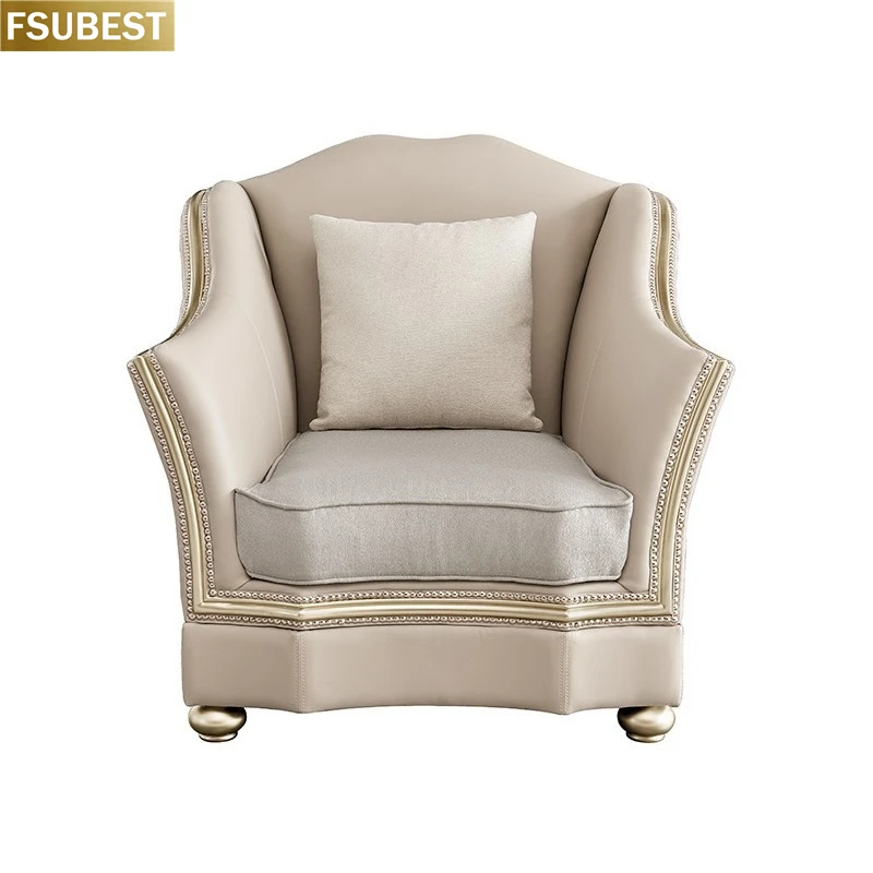 French Style Luxury Comfort Genuine Leather Solid Wood Antique Combination Sofa Set for Living Room Sofa Couch
French Style Luxury Comfort Genuine Leather Solid Wood Antique Combination Sofa Set for Living Room Sofa Couch