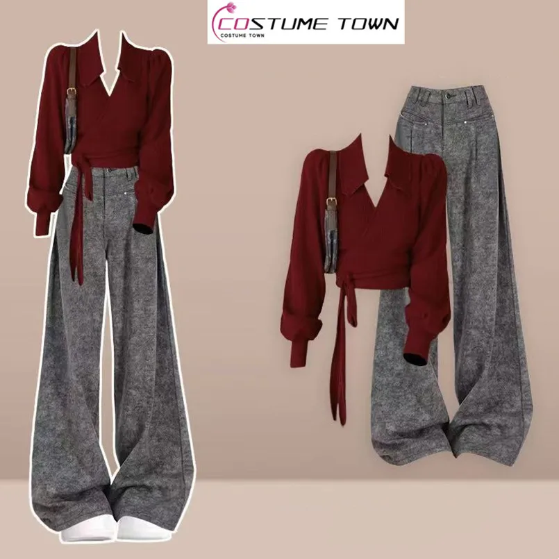 Fashion Women's Set Spring and Autumn New Beautiful Knitted Shirt Retro Top+Casual Pants Two Piece Set
Fashion Women's Set Spring and Autumn New Beautiful Knitted Shirt Retro Top+Casual Pants Two Piece Set