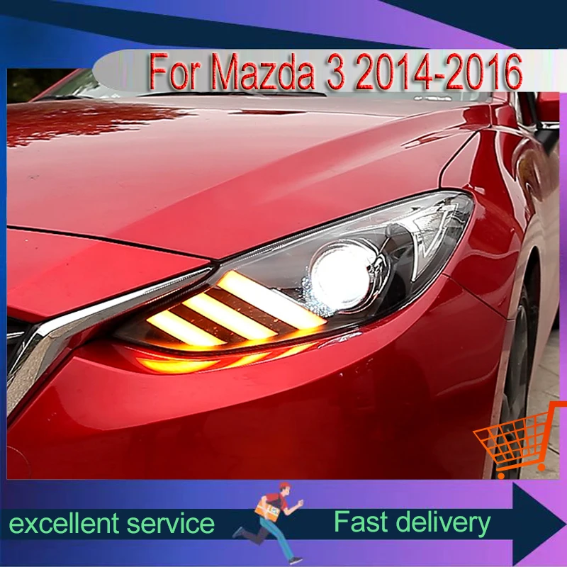 Car Styling for Mazda 3 Mazda3 2014 2015 2016 Head Lights Projector Lens LED DRL Lighting Xenon Turn Signal Tools Accessory
Car Styling for Mazda 3 Mazda3 2014 2015 2016 Head Lights Projector Lens LED DRL Lighting Xenon Turn Signal Tools Accessory